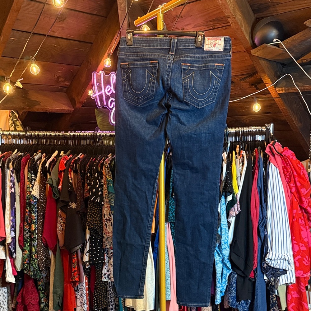 True Religion Dark Blue Skinny Jeans - Picture 2 of 3
